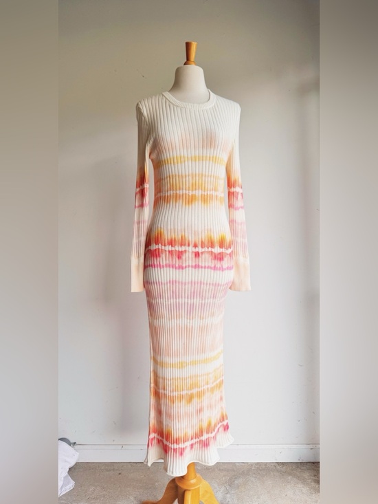 Daily Practice Dresses & Skirts - Anthropologie Daily Practice High Tide Tie Dye Ribbed Midi Dress Large